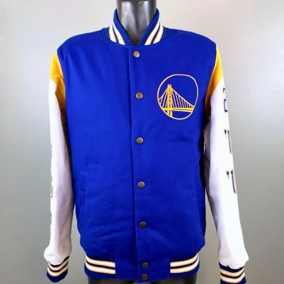 GOLDEN STATE WARRIORS 7 TIME NBA CHAMPIONSHIP JACKET IN STOCK S M L XL 2X